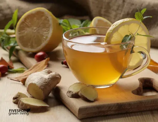 ginger and lemon tea