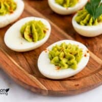 avocado deviled eggs appetizer