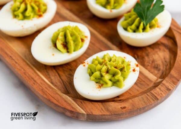 avocado deviled eggs appetizer