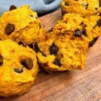 healthy banana pumpkin muffins