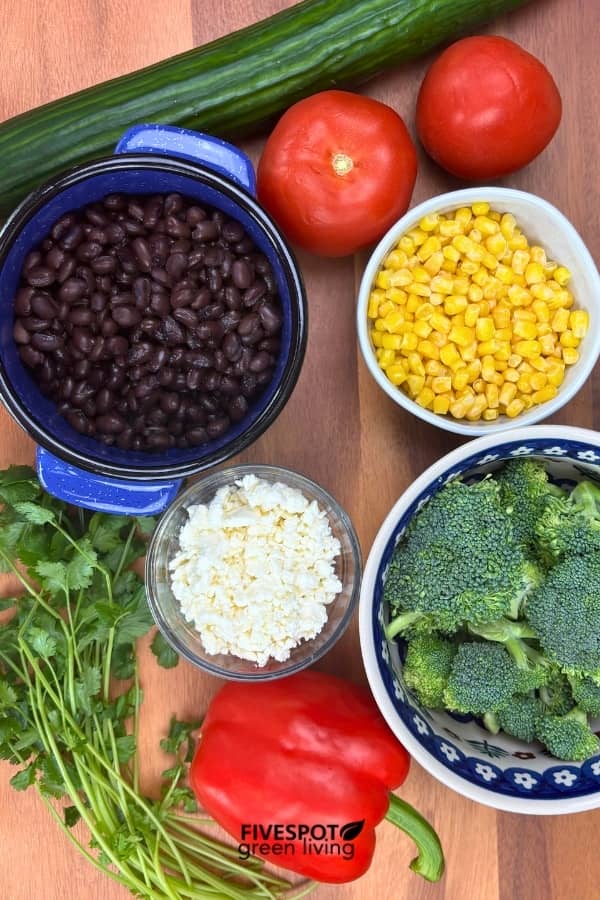 black bean salad ingredients