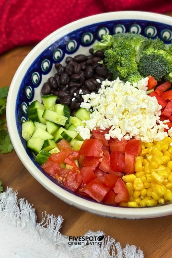 high protein black bean salad
