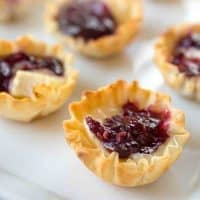 raspberry brie bites