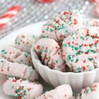 cream cheese mints in bowl