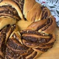 peppermint bark holiday bread