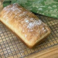 healthy white bread loaf