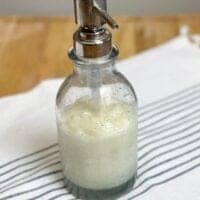 homemade lotion in pump