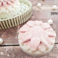 calamine soap bar on wood