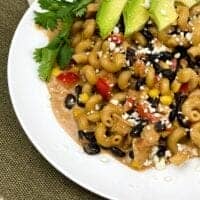 santa fe chicken pasta with cilantro