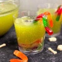 green halloween punch