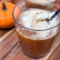 thanksgiving punch for kids with pumpkin puree