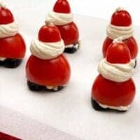 tomato goat cheese santa snacks