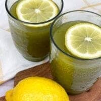 Green Non Alcoholic Punch in cups