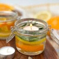 DIY Outdoor Bug Repellent Candle in Jar