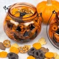 healthy halloween festive snack mix