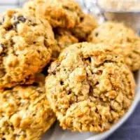 High Fiber Oatmeal Cookies with applesauce