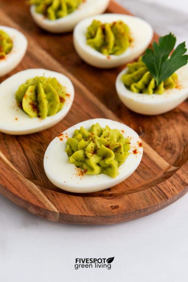 avocado deviled eggs appetizer